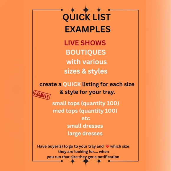 BASIC QUICK LISTING Help with Quick List for unlisted items - Picture 9 of 11